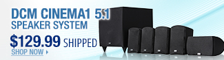 Newegg Flash  DCM CINEMA1 5.1 Theater Speaker System.