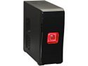 DIYPC MiniQ7-B USB 3.0 w/Dual Red Fans Black SECC ATX Mini Tower Computer Case 