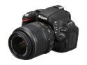 Refurbished: Nikon D5100 Black 16.2 MP DSLR Camera w/AF-S 18-55mm VR Lens