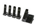 Panasonic 1.9 GHz Digital DECT 6.0 5X Handsets Cordless Phones Integrated Answering Machine