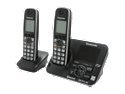 Panasonic KX-TG7622B Link-To-Cell 1.9 GHz Digital DECT 6.0 2X Handsets Cordless Phones Integrated Answering Machine