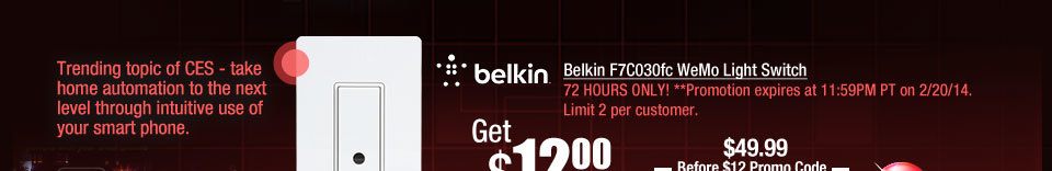 Belkin F7C030fc WeMo Light Switch