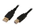 Rosewill RCAB-11003 6 ft. USB2.0 A Male to B Male Cable, Gold Plated, Black M-M 