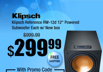 Klipsch Reference RW-12d 12" Powered Subwoofer Each w/ New box 