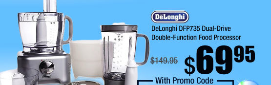 DeLonghi DFP735 Dual-Drive Double-Function Food Processor 
