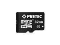 Pretec 32GB Class 10 Micro SDHC Flash Card w/ Adapter