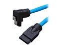 Rosewill 19.7" Serial ATA III Blue Round Cable w/ Locking Latch Support 6 Gbps, 3 Gbps, and 1.5 Gbps transfer rate