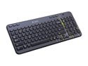 Refurbished: Logitech K360 Glossy Black USB RF Wireless Mini Keyboard