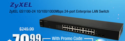 ZyXEL GS1100-24 10/100/1000Mbps 24-port Enterprise LAN Switch