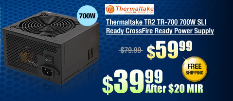 Thermaltake TR2 TR-700 700W SLI Ready CrossFire Ready Power Supply