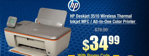 HP Deskjet 3510 Wireless Thermal Inkjet MFC / All-In-One Color Printer 