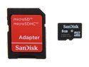 SanDisk 8GB Micro SDHC Flash Card w/ Adapter