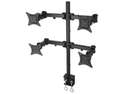 Quad LCD Monitor Desk Mount Stand Heavy Duty Fully Adjustable fits 4 /Four Screens up to 27" ~ (by VIVO)