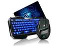 AULA Blue LED Backlight Multimedia USB Gaming Keyboard