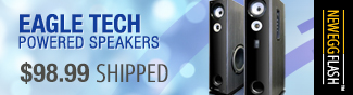 Eagle Tech powered speakers 98.99 usd shipped