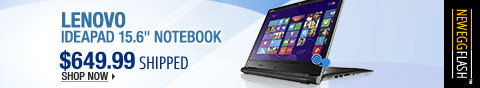 Newegg Flash - Lenovo IdeaPad 15.6" Notebook.