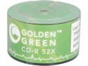 GoldenGreen 52x 80 MIN / 700 MB Logo Top CD-R Blank Media - 50 Packs Disc