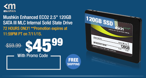 Mushkin Enhanced ECO2 2.5" 120GB SATA III MLC Internal Solid State Drive