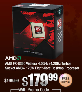 AMD FX-8350 Vishera 4.0GHz (4.2GHz Turbo) Socket AM3+ 125W Eight-Core Desktop Processor