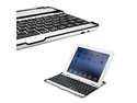Silver Wireless Bluetooth Keyboard Stand Aluminum Slim Case Cover for iPad 4 3 2 