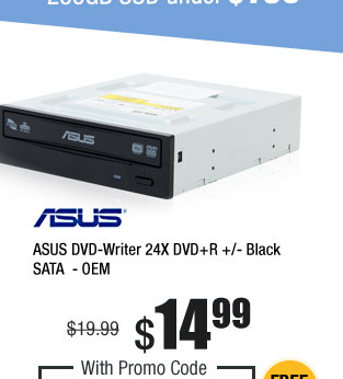 ASUS DVD-Writer 24X DVD+R +/- Black SATA - OEM
