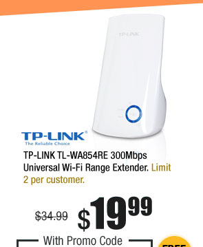 TP-LINK TL-WA854RE 300Mbps Universal Wi-Fi Range Extender
