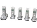 Panasonic 1.9 GHz DECT 6.0 5X Handsets Expandable Digital Cordless Answering System Integrated Answering Machine