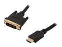 BYTECC HMD-6 6 ft. Black HDMI Male to DVI-D Male HDMI High Speed Male to DVI-D Male Single Link Cable M-M
