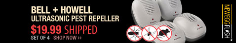 Newegg Flash - Bell + Howell Ultrasonic Pest Repeller.