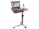 Angle & Height Adjustable Rolling Laptop Desk Cart Over Bed Hospital Table Stand