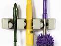 Wall-Mounted Tool Rack 3-Position Broom and Mop Holder Wall Organizer