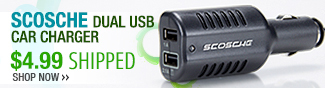 scosche dual usb car charger
