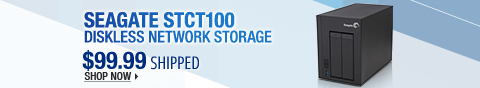 Newegg Flash  Seagate STCT100 Diskless Network Storage