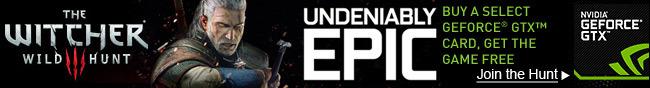 Geforce - UNDENIABLY EPIC. BUY A SELECT GEFORCE GTX CARD. GET THE GAME FREE. Join the Hunt