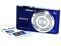 Refurbished: Sony Cyber-shot DSC-W730 16.1 Megapixel Compact Camera - 2.7" Touchscreen LCD - 8x Optical Zoom - Optical (IS) - 4608 x 3456 Image - 1280 x 720 Video - HD Movie Mode - Blue
