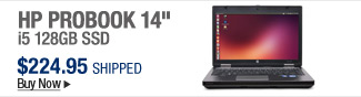 Newegg Flash  HP ProBook 14" i5 128GB SSD