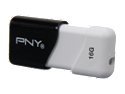 PNY Compact Attaché 16GB USB 2.0 Flash Drive Model P-FD16GCOM-GE
