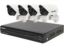 KGuard 8 Channel DVR Security System & 4 Cameras 600 TVL with Smartphone and Tablet Remote viewing