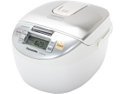Panasonic White w/ Stainless Trim Microcomputer Controlled Fuzzy Logic 5 Cups Cooked/10Cups Uncooked Rice Cooker 
