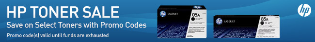 HP TONER SALE. Save on Select Toners with Promo Codes. Promo code(s) valid until funds are exhausted.