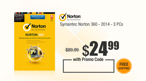 Symantec Norton 360 - 2014 - 3 PCs