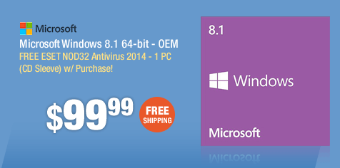 Microsoft Windows 8.1 64-bit - OEM
