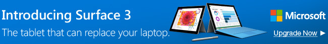 microsoft - Introducing Surface 3. The Tablet That can replace your laptop. Upgrade Now