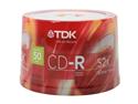 TDK 700MB 52X CD-R 50 Packs Spindle Discs Model 47896