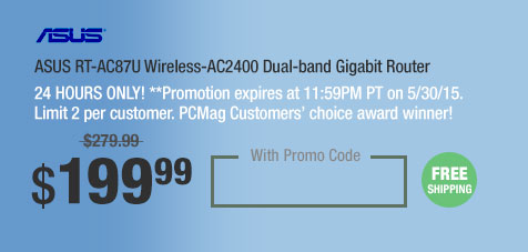 ASUS RT-AC87U Wireless-AC2400 Dual-band Gigabit Router