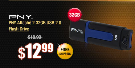 PNY Attaché 2 32GB USB 2.0 Flash Drive