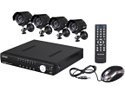 Vonnic 8 Channel H.264 DVR + 4 CMOS Night Vision LED IR (upgrade to 480 TVL) Cameras Surveillance Kit