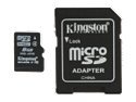 Kingston 8GB Micro SDHC Flash Card w/ SD Adapter Model SDC4/8GB