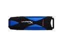Kingston DataTraveler HyperX 256 GB USB 3.0 Flash Drive - Blue, Black - 1 Pack