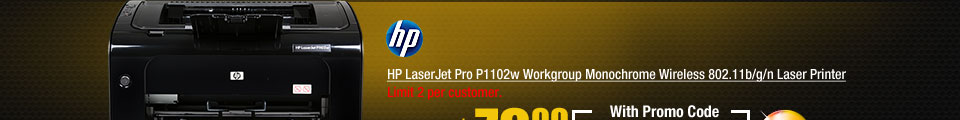 HP LaserJet Pro P1102w Workgroup Monochrome Wireless 802.11b/g/n Laser Printer